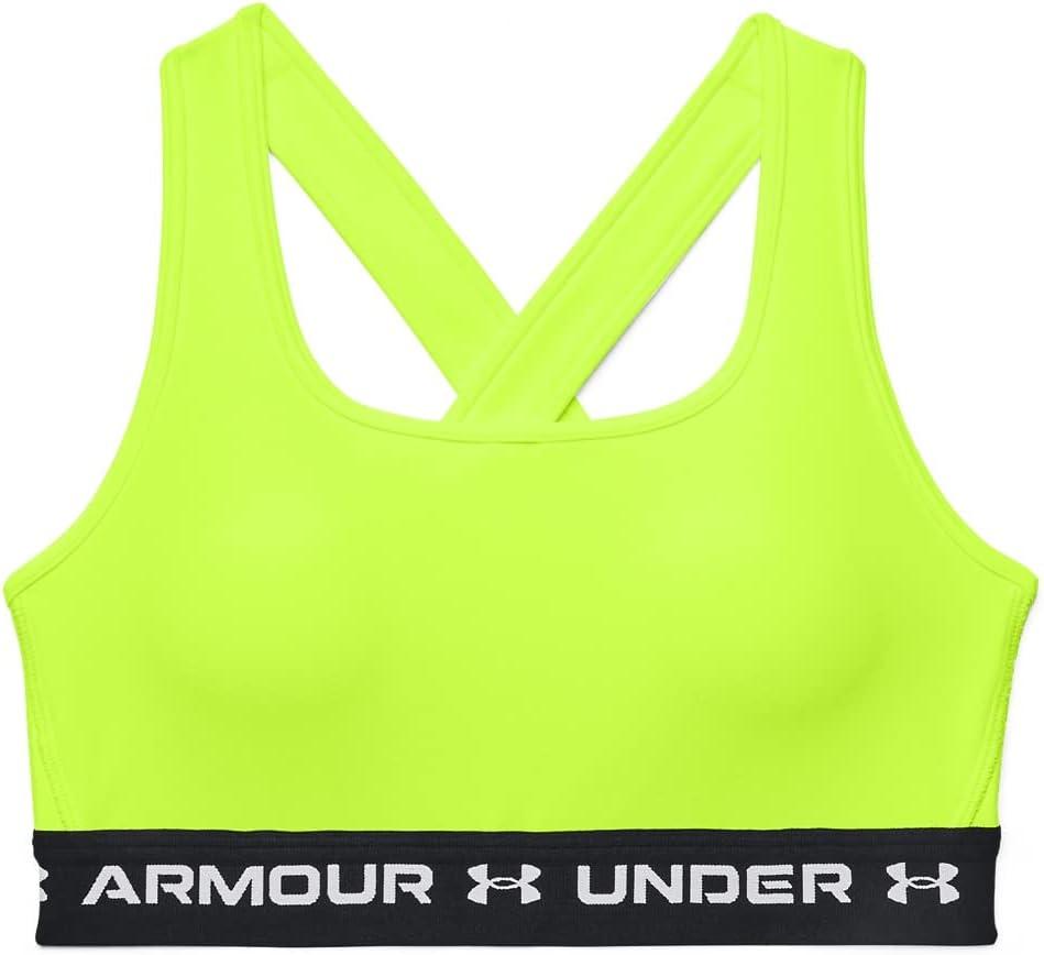 imageUnder Armour Womens CrossBack Mid BraHighvis Yellow 731White