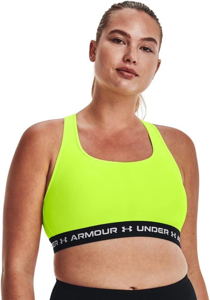 imageUnder Armour Womens CrossBack Mid BraHighvis Yellow 731White