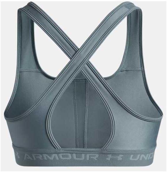 imageUnder Armour Womens CrossBack Mid BraJasper BlueSerpentine