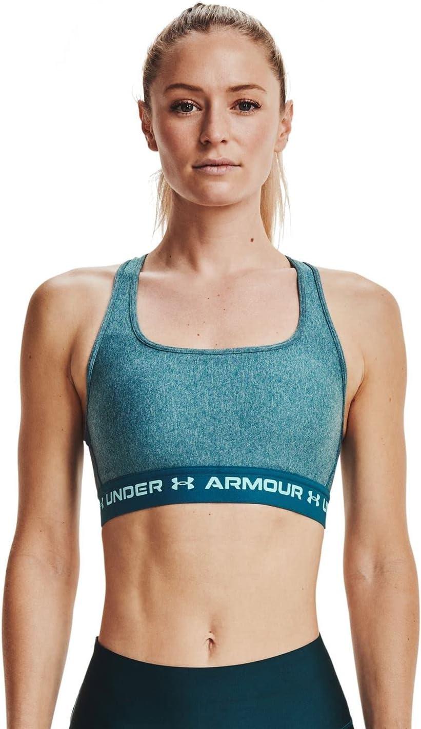 imageUnder Armour Womens CrossBack Mid BraLegion Blue Light Heather 400Breeze
