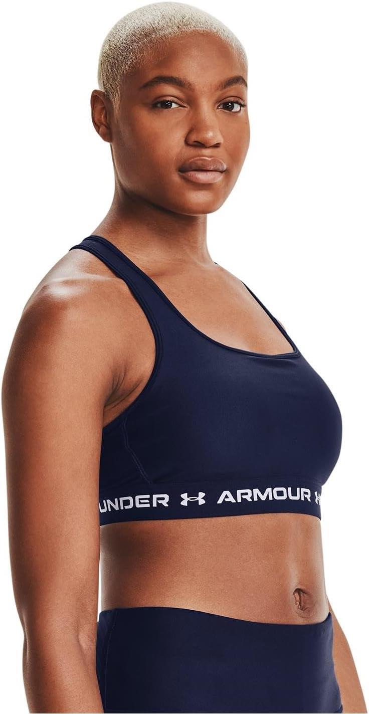 imageUnder Armour Womens CrossBack Mid BraMidnight Navy 410White