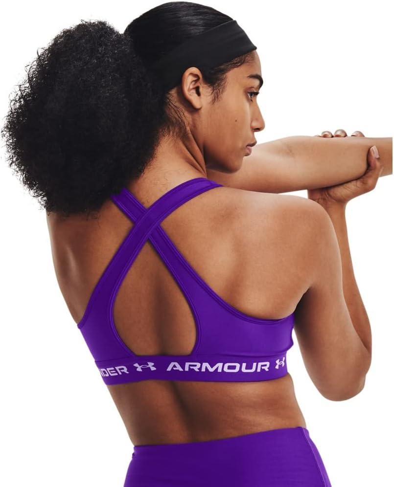 imageUnder Armour Womens CrossBack Mid BraPurple Zest 754Purple Tint