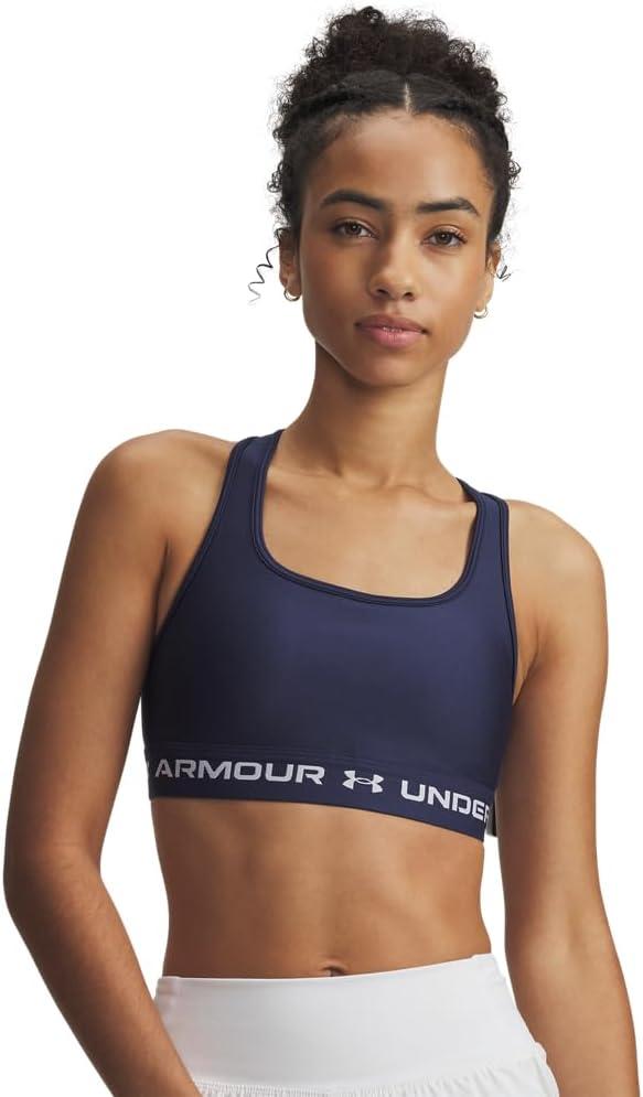 imageUnder Armour Womens CrossBack Mid BraWashed NavyWhite