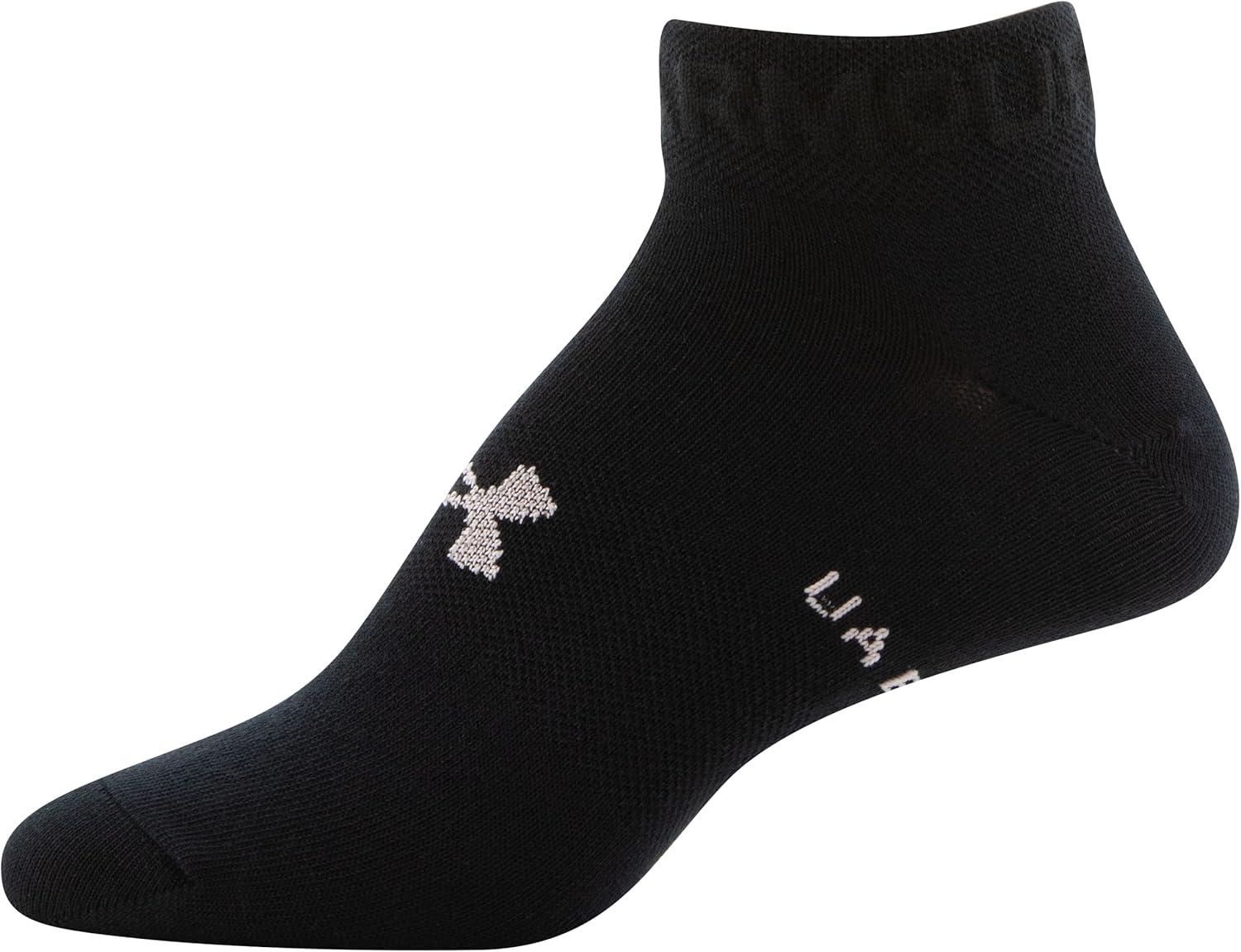 imageUnder Armour Womens Essential Lightweight Low Cut Socks 6PairsBlack 2 Assorted