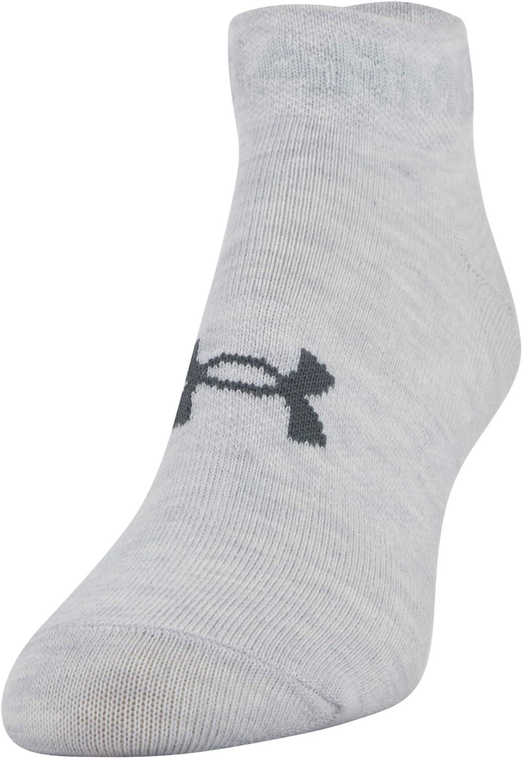 imageUnder Armour Womens Essential Lightweight Low Cut Socks 6PairsHalo GrayBlack