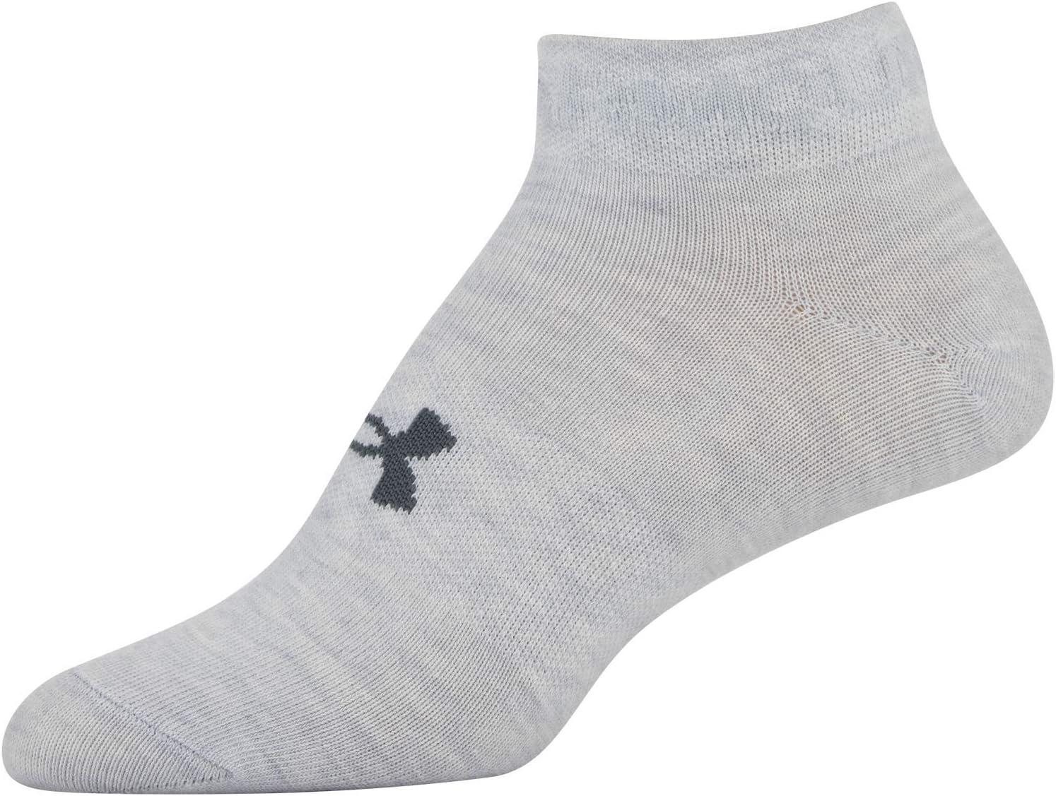 imageUnder Armour Womens Essential Lightweight Low Cut Socks 6PairsHalo GrayBlack