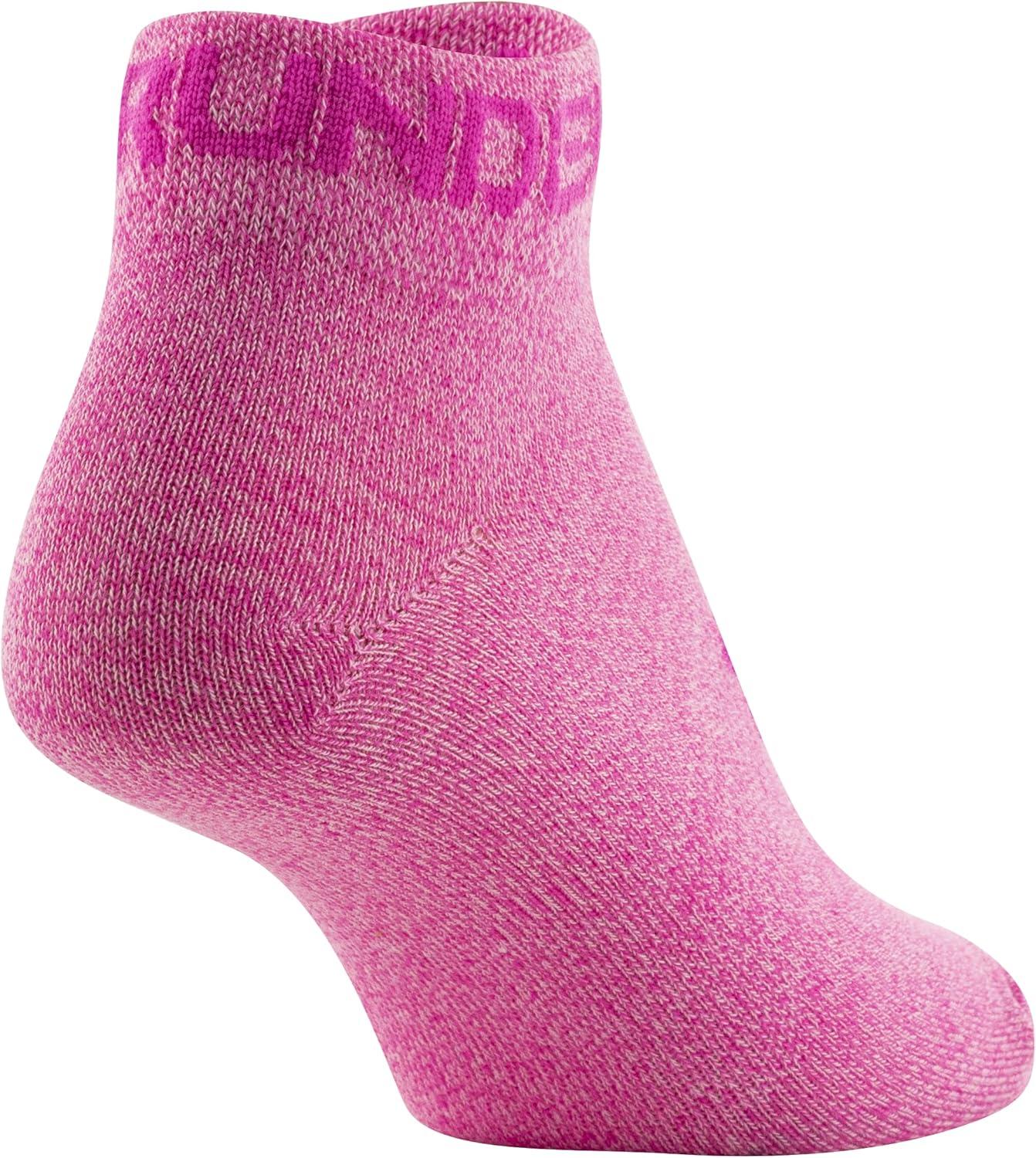 imageUnder Armour Womens Essential Lightweight Low Cut Socks 6PairsRebel Pink Assorted