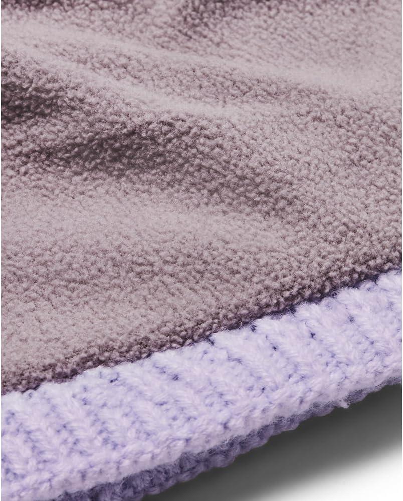 imageUnder Armour Womens Halftime Cable Knit Beanie535 Salt Purple  Salt Purple  Tetra Gray