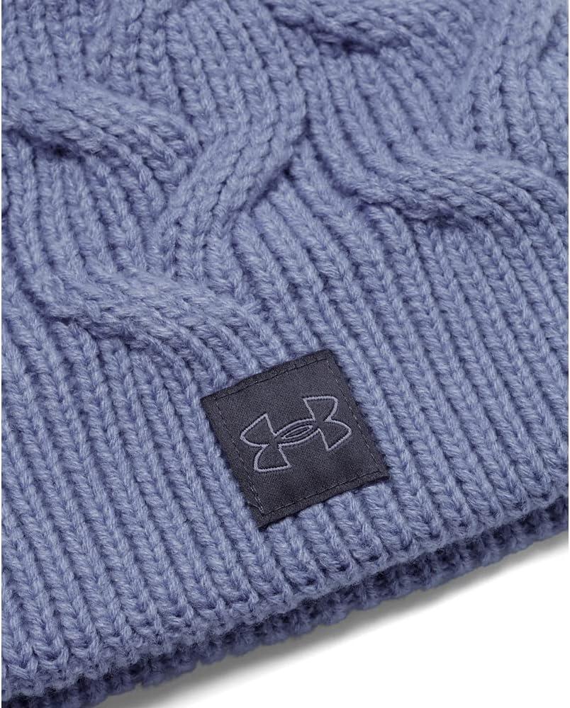 imageUnder Armour Womens Halftime Cable Knit Beanie576 Peri  Tempered Steel  Peri