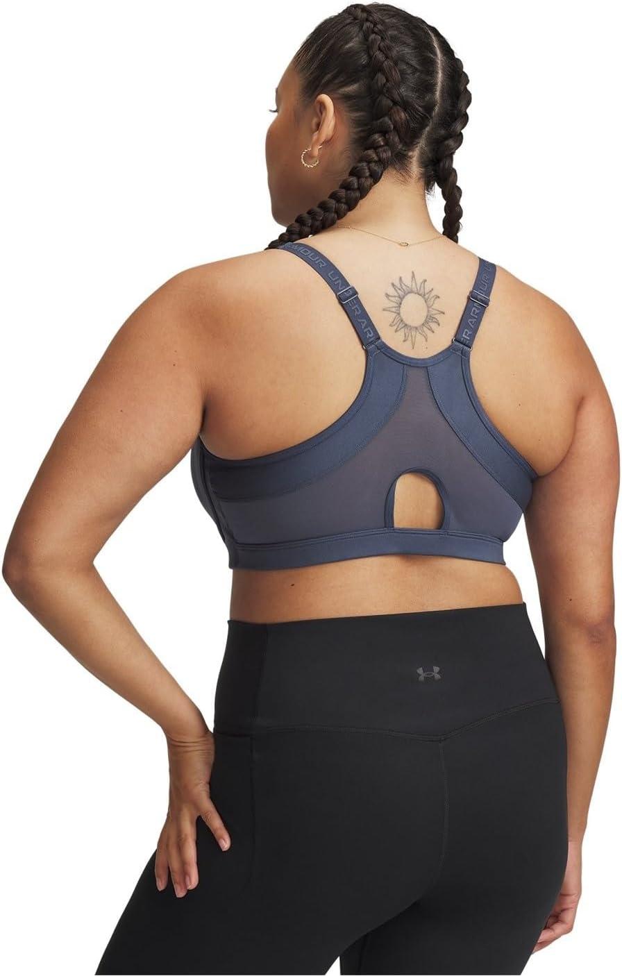 imageUnder Armour Womens Infinity Low Impact Sports Bra DDD Cup044 Downpour Gray   White
