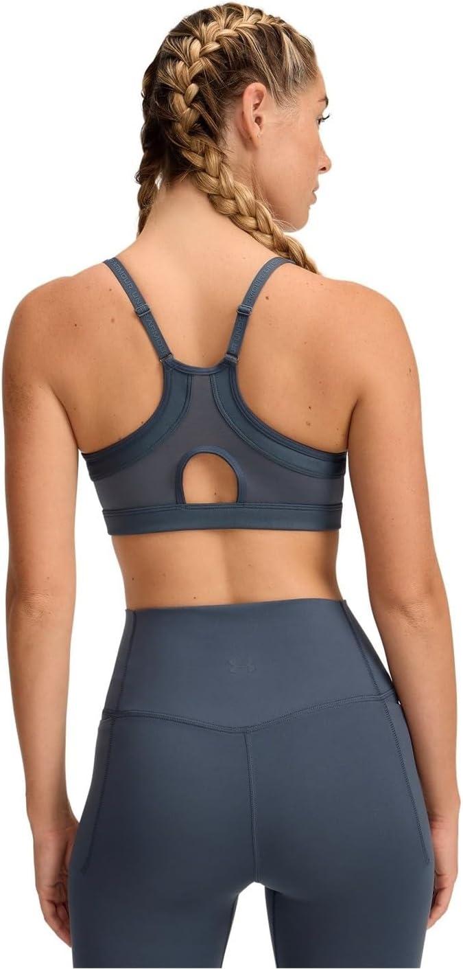 imageUnder Armour Womens Infinity Low Impact Sports Bra DDD Cup044 Downpour Gray   White