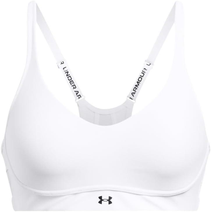 imageUnder Armour Womens Infinity Low Impact Sports Bra DDD Cup100 White   Black