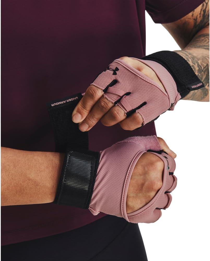 imageUnder Armour Womens Weightlifting Glove697 Pink Elixir  Black  Black