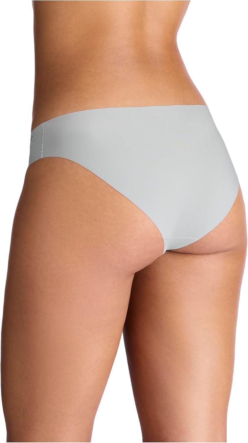 imageUnder Armour womens 3pack Pure Stretch No Show Bikini Underwear Allday Comfort ampamp Ultrasoft FitHalo Grey
