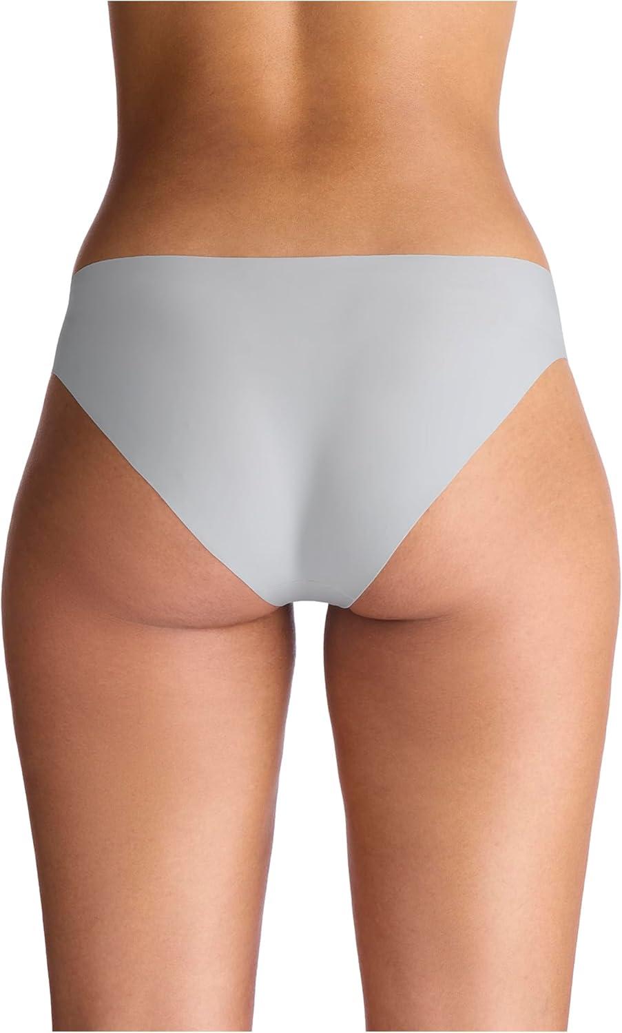 imageUnder Armour womens 3pack Pure Stretch No Show Bikini Underwear Allday Comfort ampamp Ultrasoft FitHalo Grey