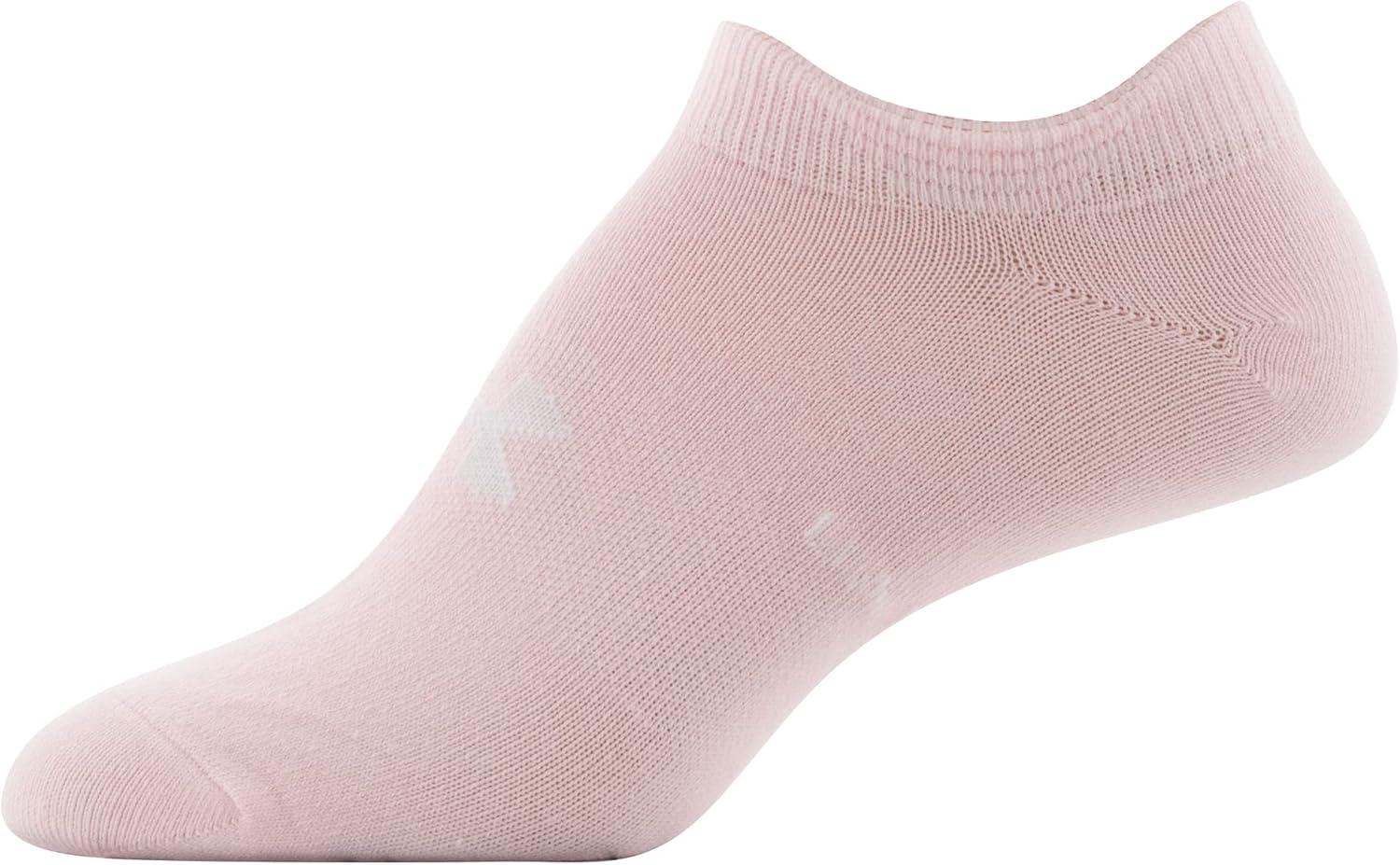 imageUnder Armour womens Essential 20 Lightweight No Show Socks 6pairsBeta TintWhiteWhite