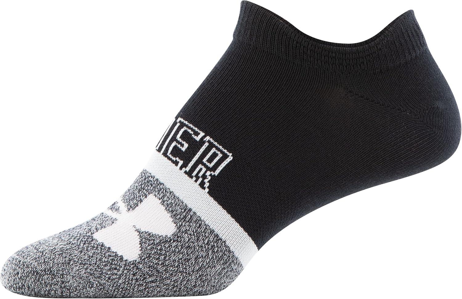 imageUnder Armour womens Essential 20 Lightweight No Show Socks 6pairsBlackNeptuneWhite
