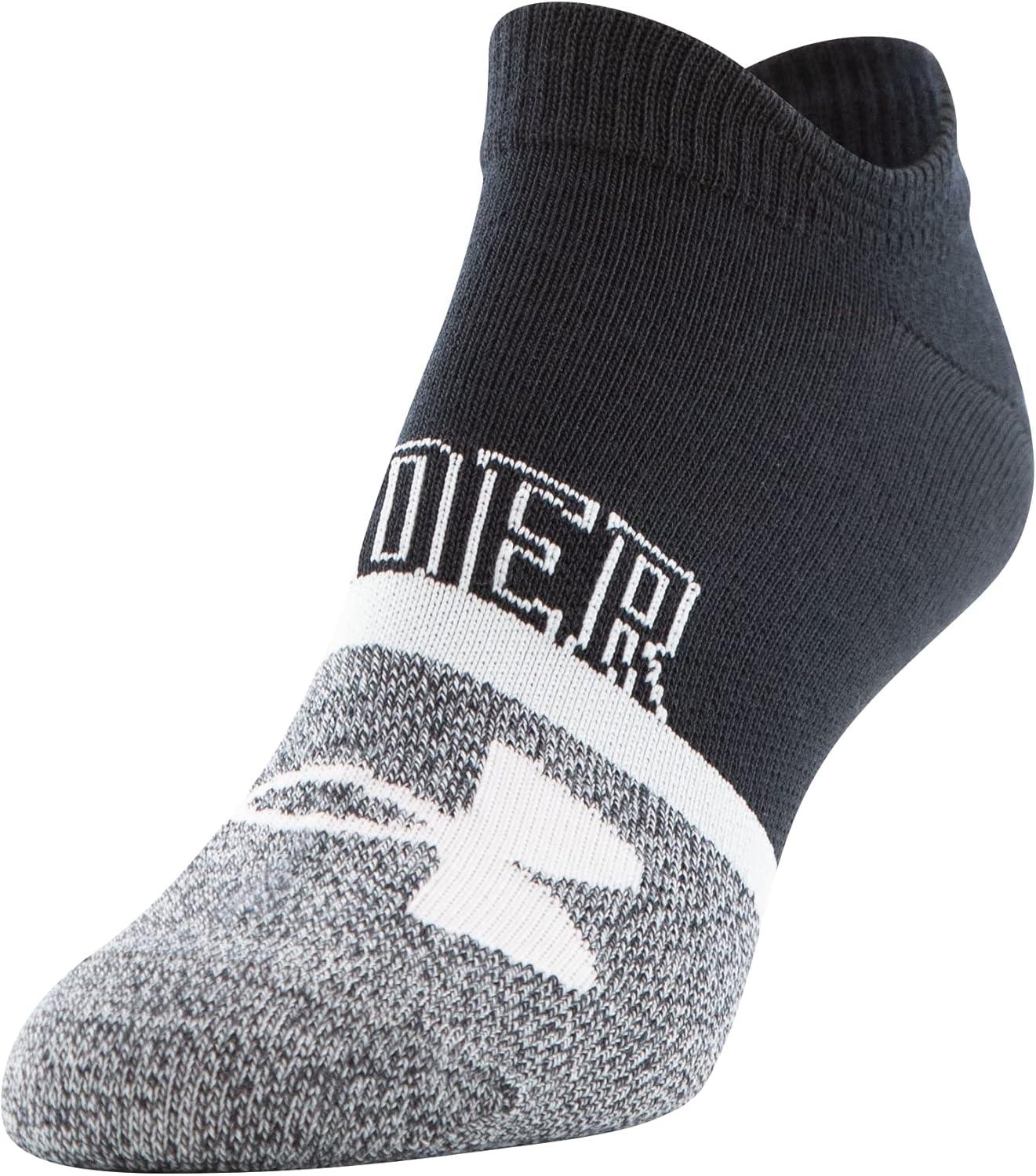 imageUnder Armour womens Essential 20 Lightweight No Show Socks 6pairsBlackNeptuneWhite