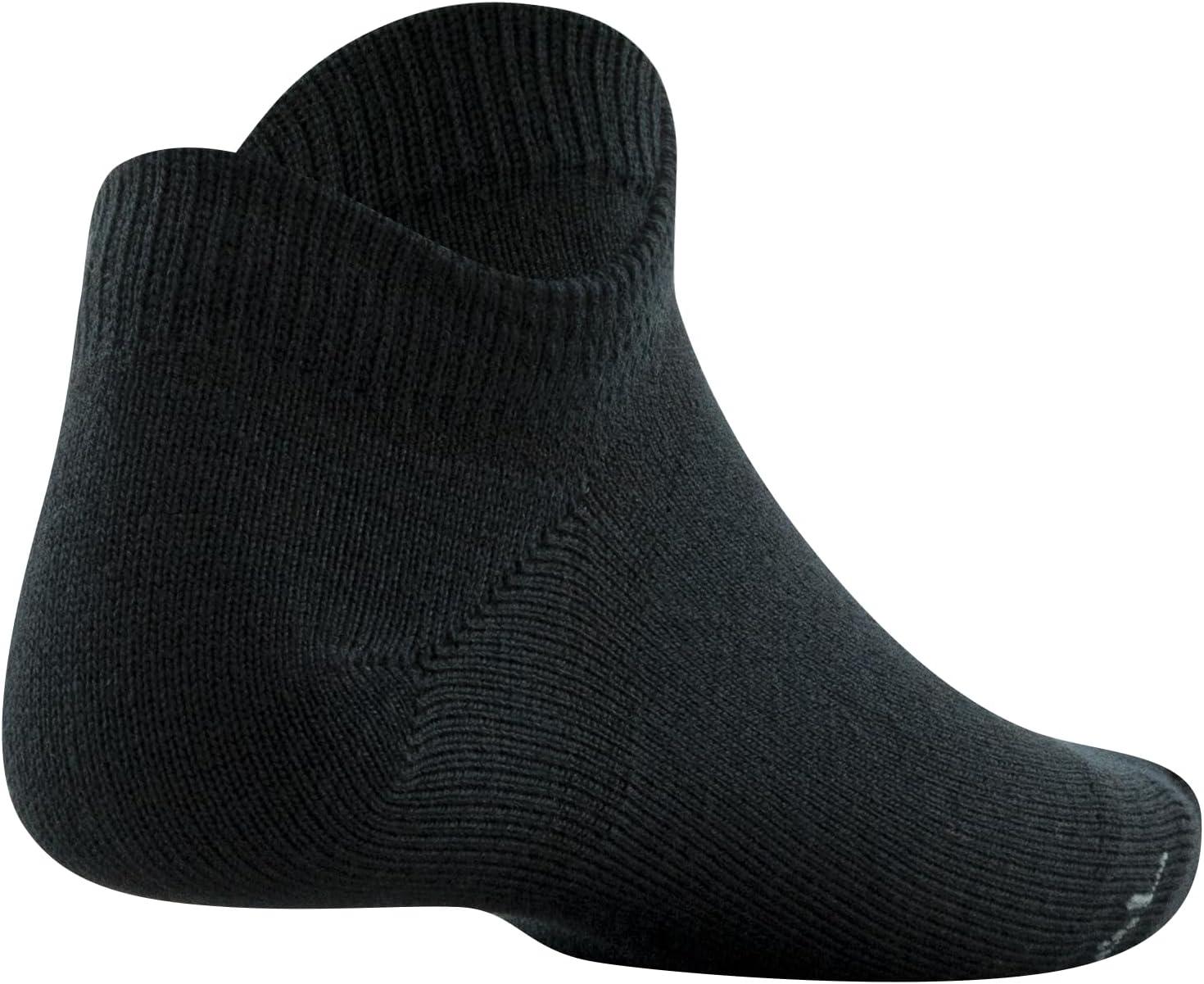 imageUnder Armour womens Essential 20 Lightweight No Show Socks 6pairsBlackPink Assorted Lockedin Fit