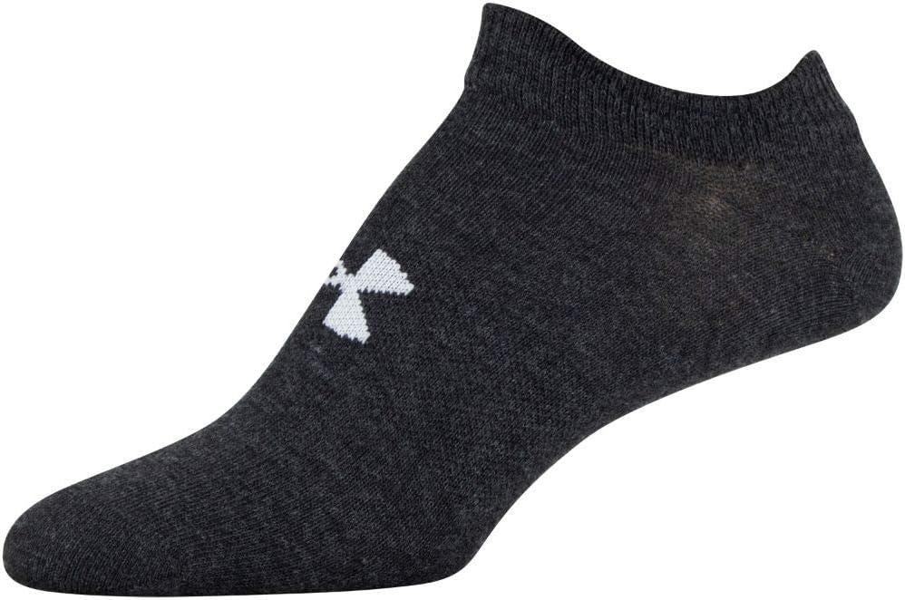 imageUnder Armour womens Essential 20 Lightweight No Show Socks 6pairsBlackWhite Assorted