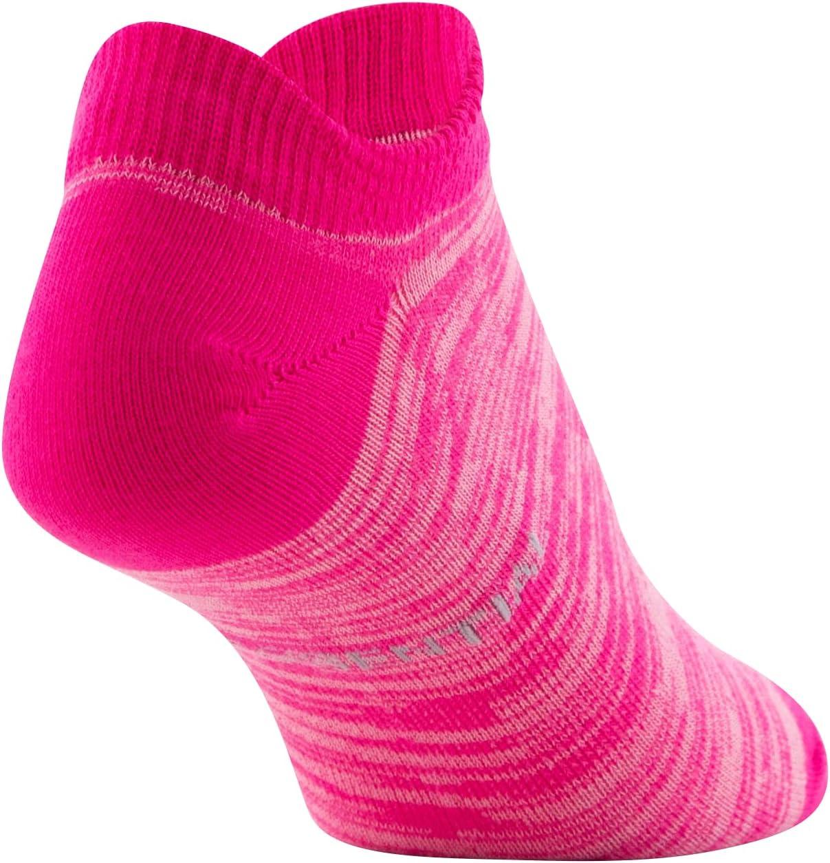imageUnder Armour womens Essential 20 Lightweight No Show Socks 6pairsElectro PinkNeptuneElectro Pink