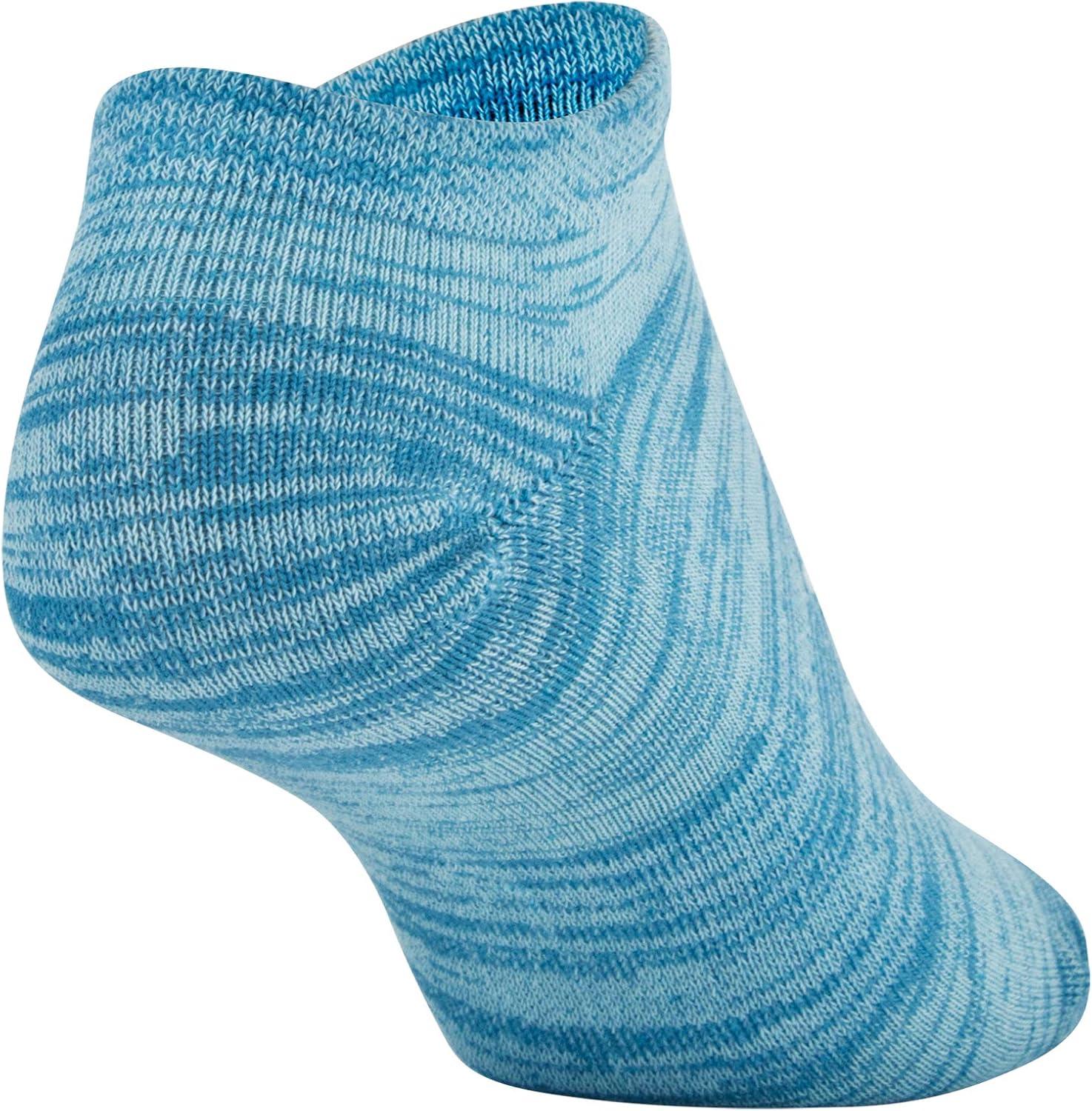 imageUnder Armour womens Essential 20 No Show Socks 6pairs DiscontinuedBayou Blue Assorted 4pairs