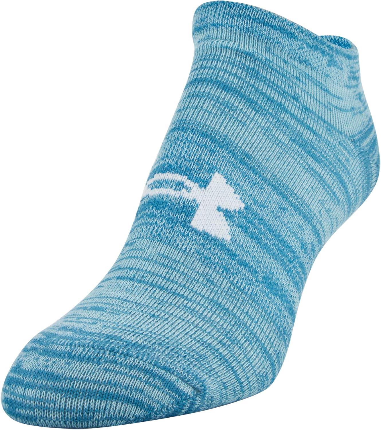 imageUnder Armour womens Essential 20 No Show Socks 6pairs DiscontinuedBayou Blue Assorted 4pairs