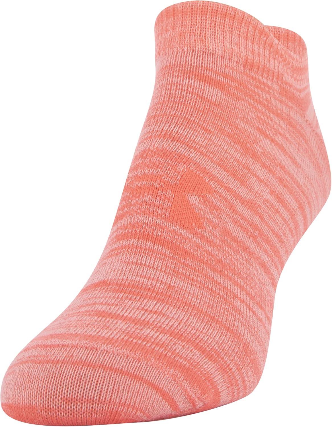 imageUnder Armour womens Essential 20 No Show Socks 6pairs DiscontinuedBeta Tint Assorted
