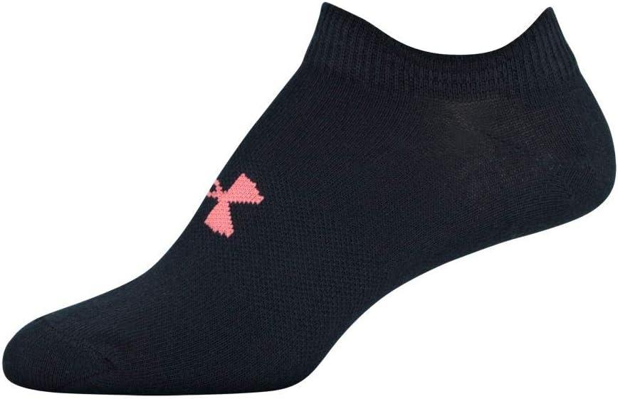 imageUnder Armour womens Essential 20 No Show Socks 6pairs DiscontinuedBlack Assorted