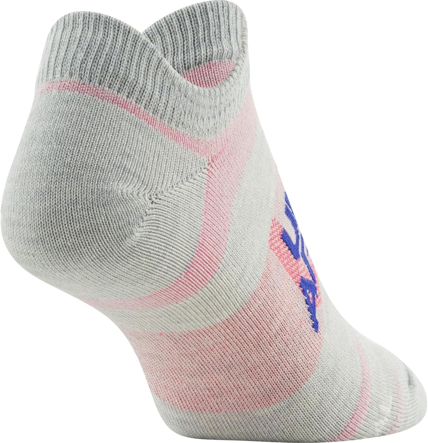 imageUnder Armour womens Essential 20 No Show Socks 6pairs DiscontinuedHalo Gray Assorted Lockedin Fit