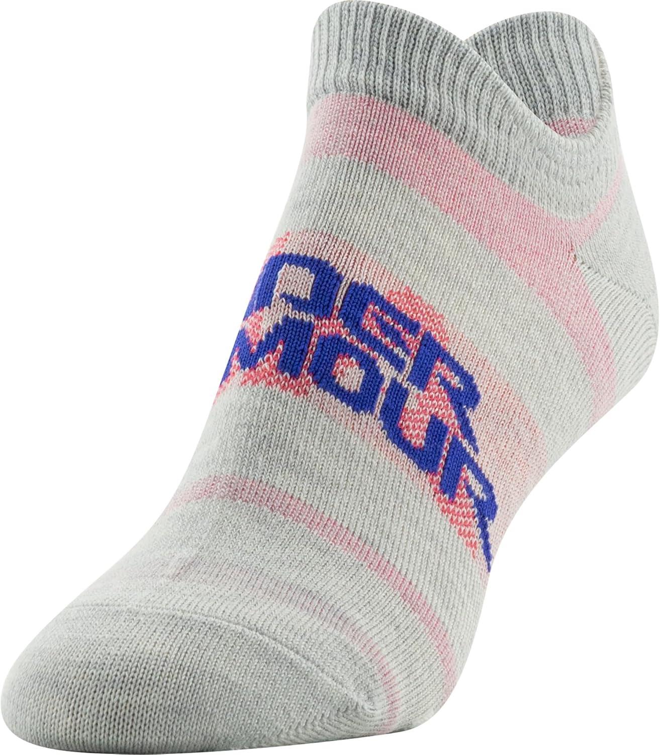 imageUnder Armour womens Essential 20 No Show Socks 6pairs DiscontinuedHalo Gray Assorted Lockedin Fit