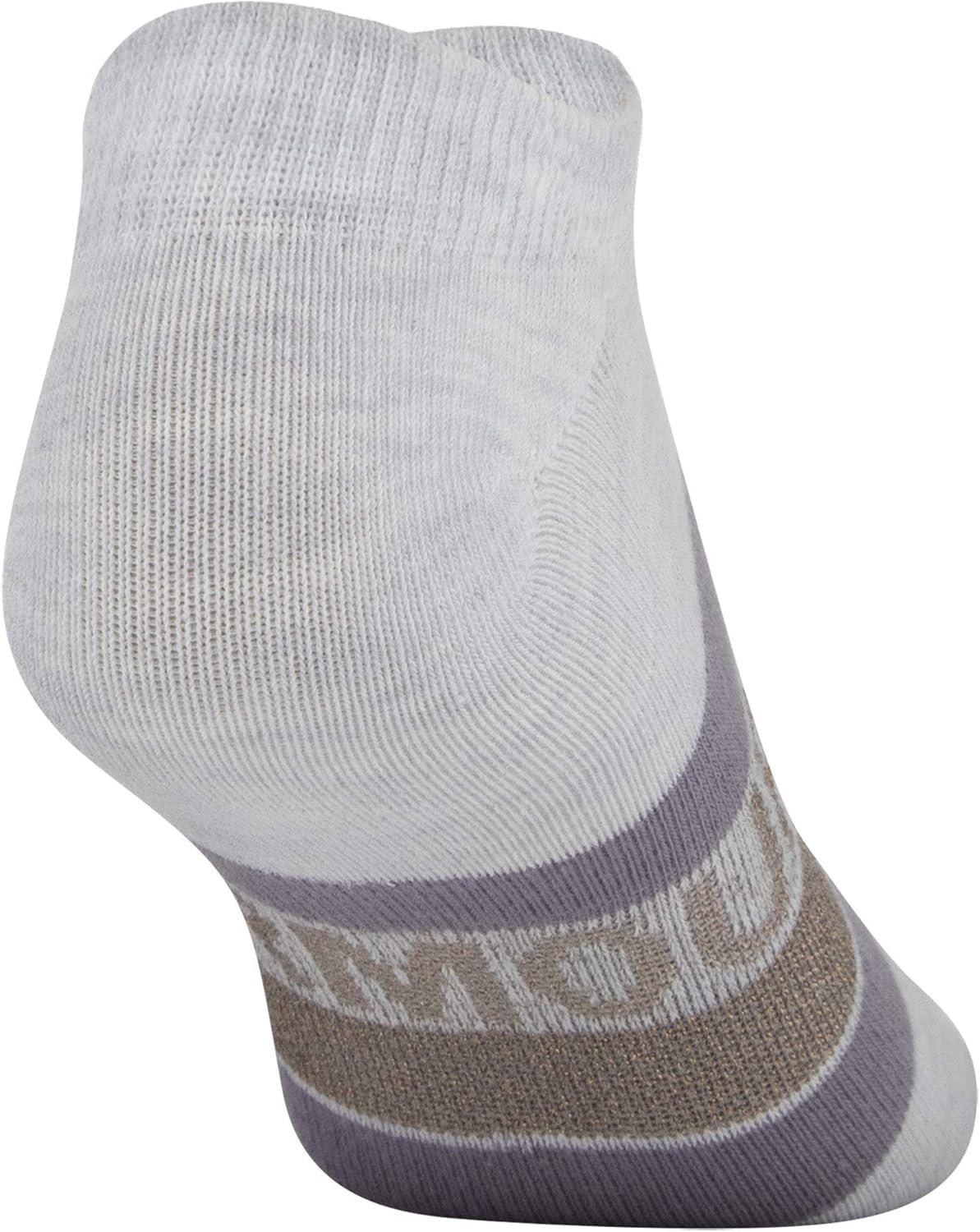 imageUnder Armour womens Essential 20 No Show Socks 6pairs DiscontinuedHalo GraySlate Purple