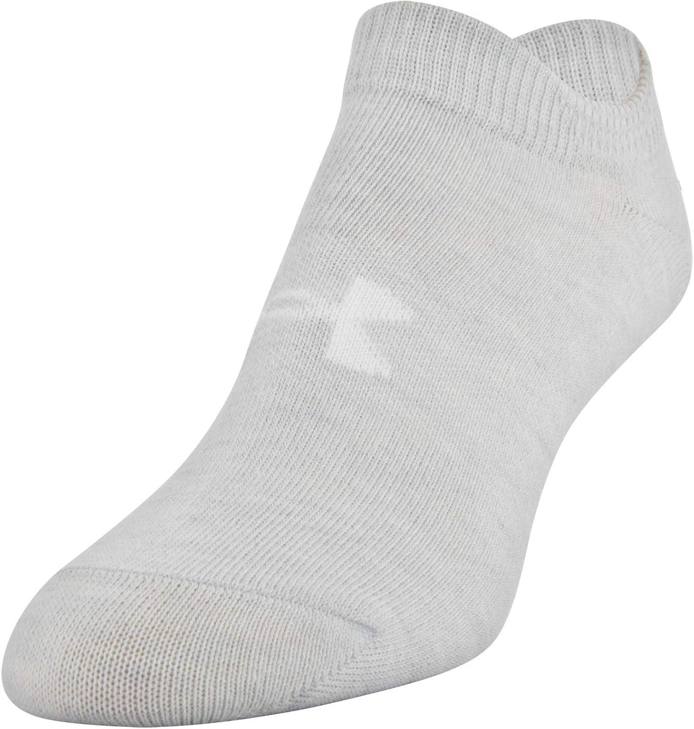 imageUnder Armour womens Essential 20 No Show Socks 6pairs DiscontinuedHeather Assorted
