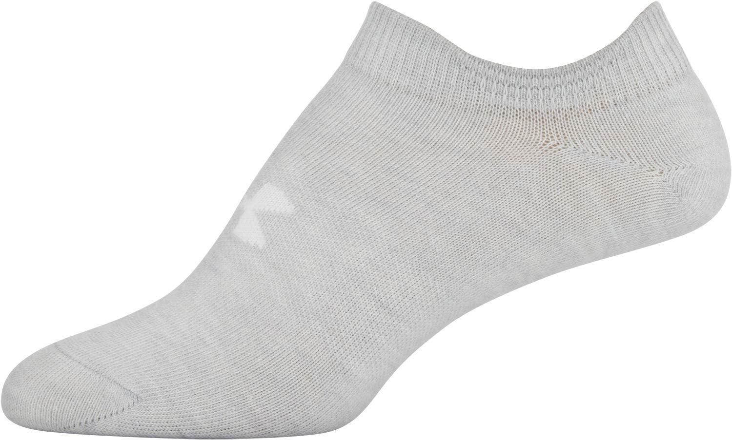 imageUnder Armour womens Essential 20 No Show Socks 6pairs DiscontinuedHeather Assorted