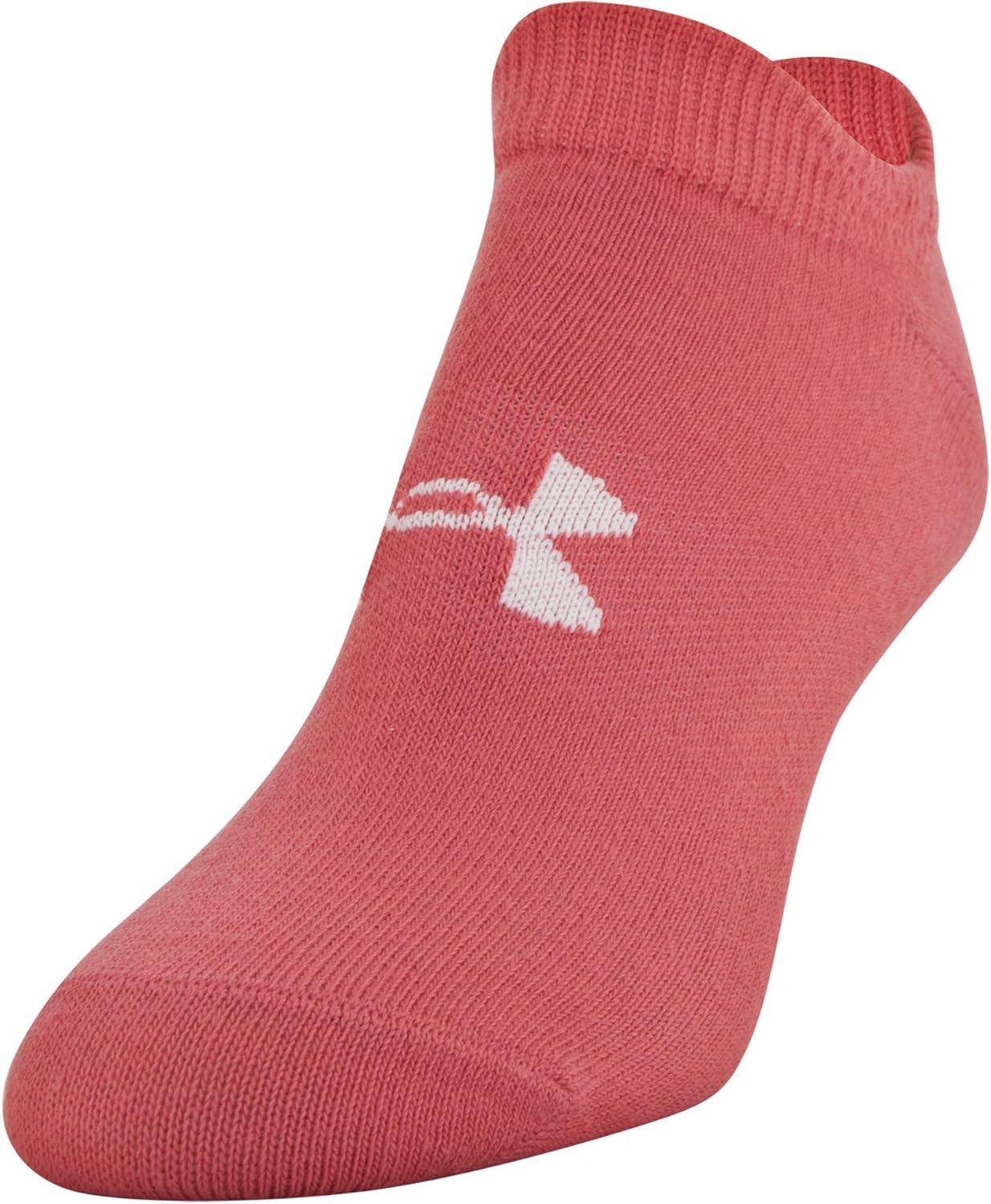 imageUnder Armour womens Essential 20 No Show Socks 6pairs DiscontinuedHeather Assorted
