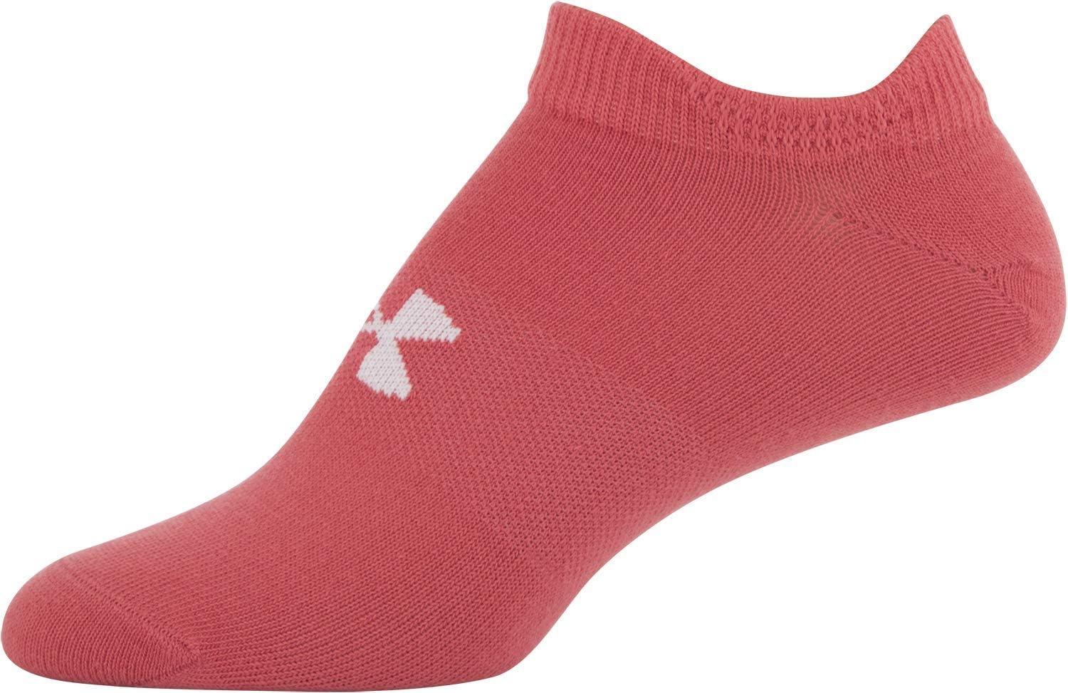 imageUnder Armour womens Essential 20 No Show Socks 6pairs DiscontinuedHeather Assorted