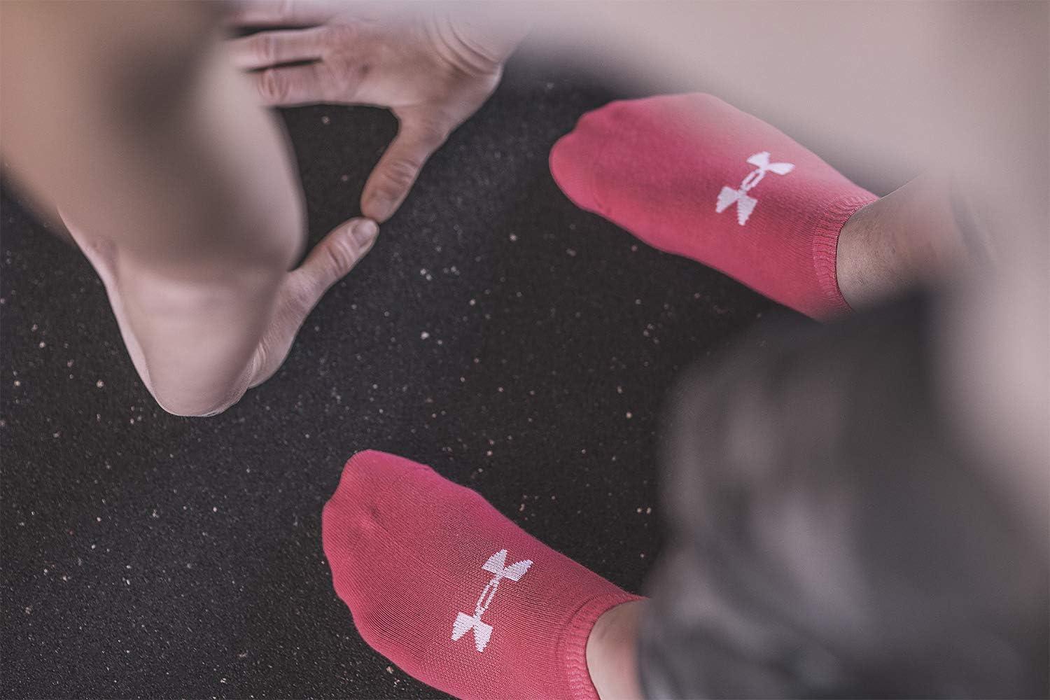 imageUnder Armour womens Essential 20 No Show Socks 6pairs DiscontinuedHeather Assorted