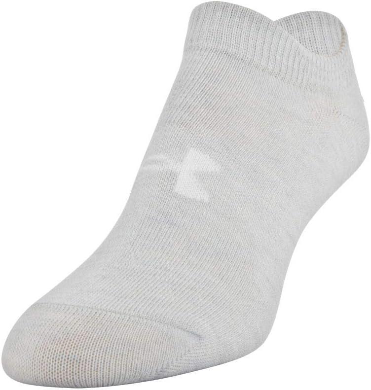 imageUnder Armour womens Essential 20 No Show Socks 6pairs DiscontinuedHeather Assorted