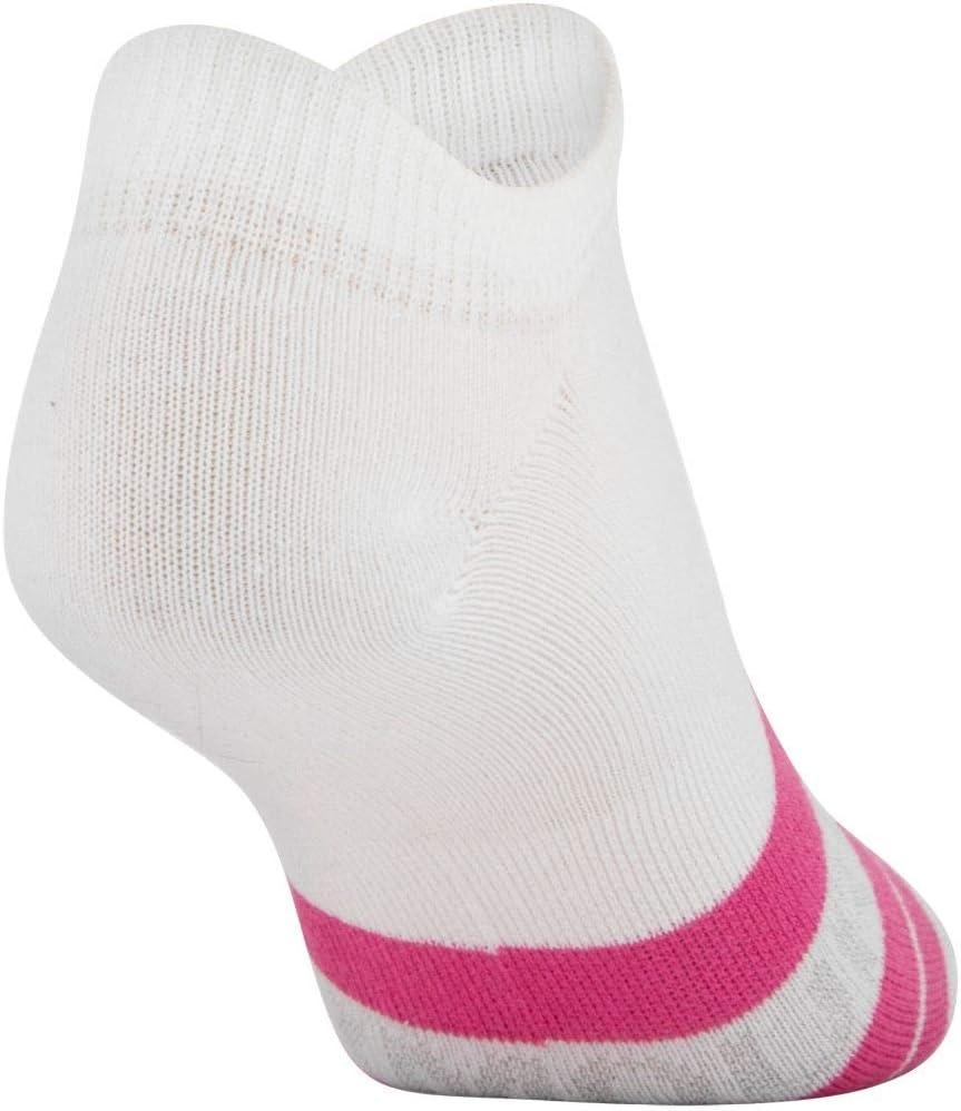 imageUnder Armour womens Essential 20 No Show Socks 6pairs DiscontinuedHushed Pink Assorted
