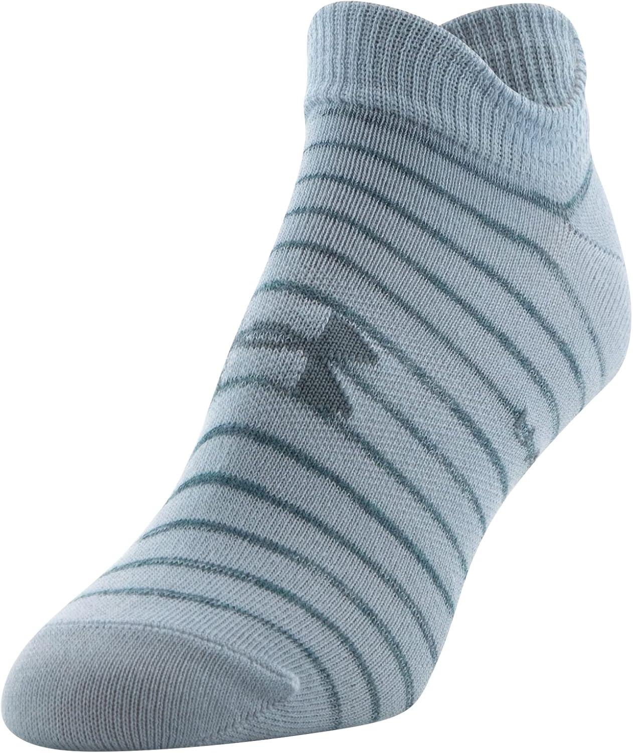 imageUnder Armour womens Essential 20 No Show Socks 6pairs DiscontinuedIllusion Green Assorted