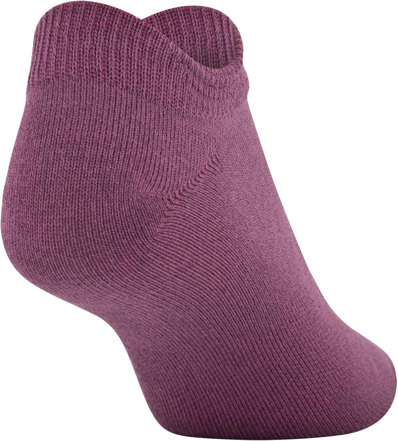 imageUnder Armour womens Essential 20 No Show Socks 6pairs DiscontinuedLevel PurpleAssorted