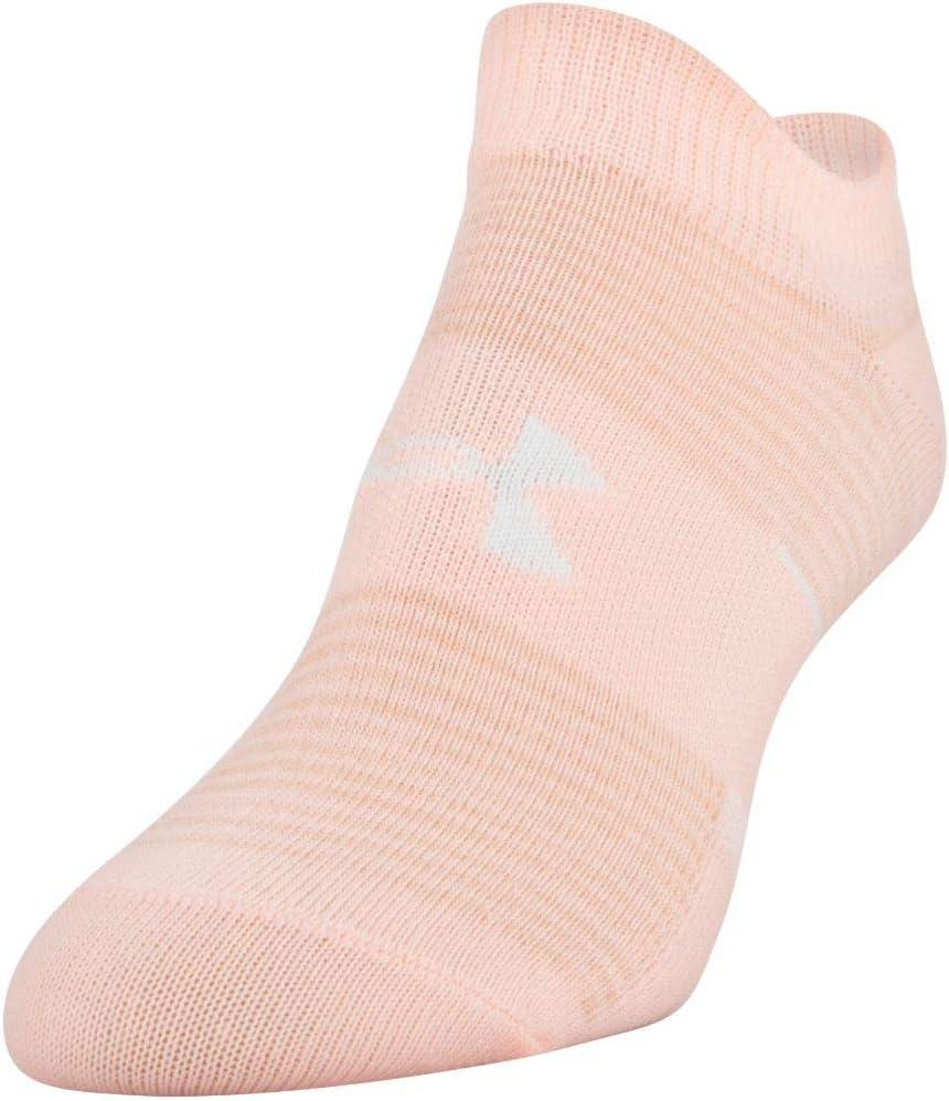 imageUnder Armour womens Essential 20 No Show Socks 6pairs DiscontinuedPeach Frost Assorted