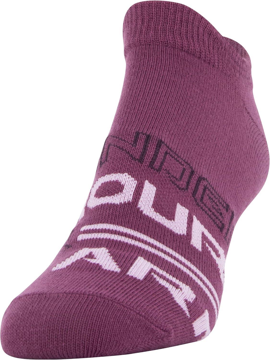 imageUnder Armour womens Essential 20 No Show Socks 6pairs DiscontinuedPink Quartz Assorted