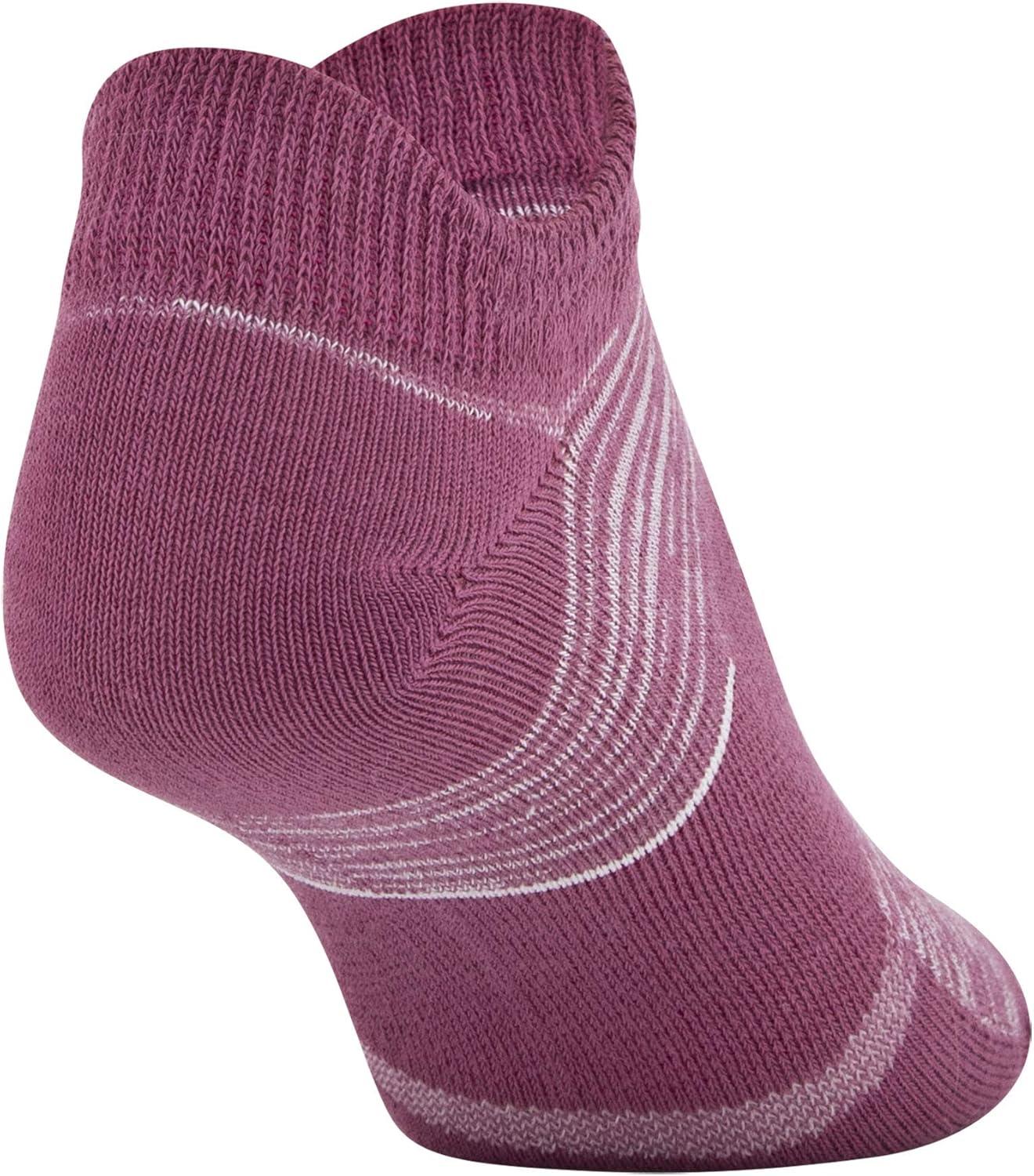 imageUnder Armour womens Essential 20 No Show Socks 6pairs DiscontinuedPink QuartzAassorted