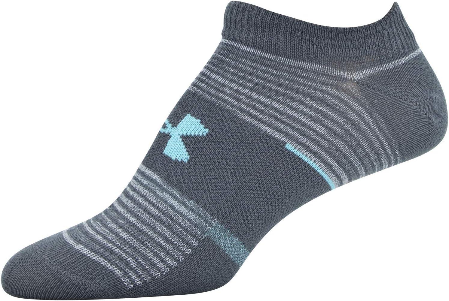 imageUnder Armour womens Essential 20 No Show Socks 6pairs DiscontinuedPitch GrayAssorted