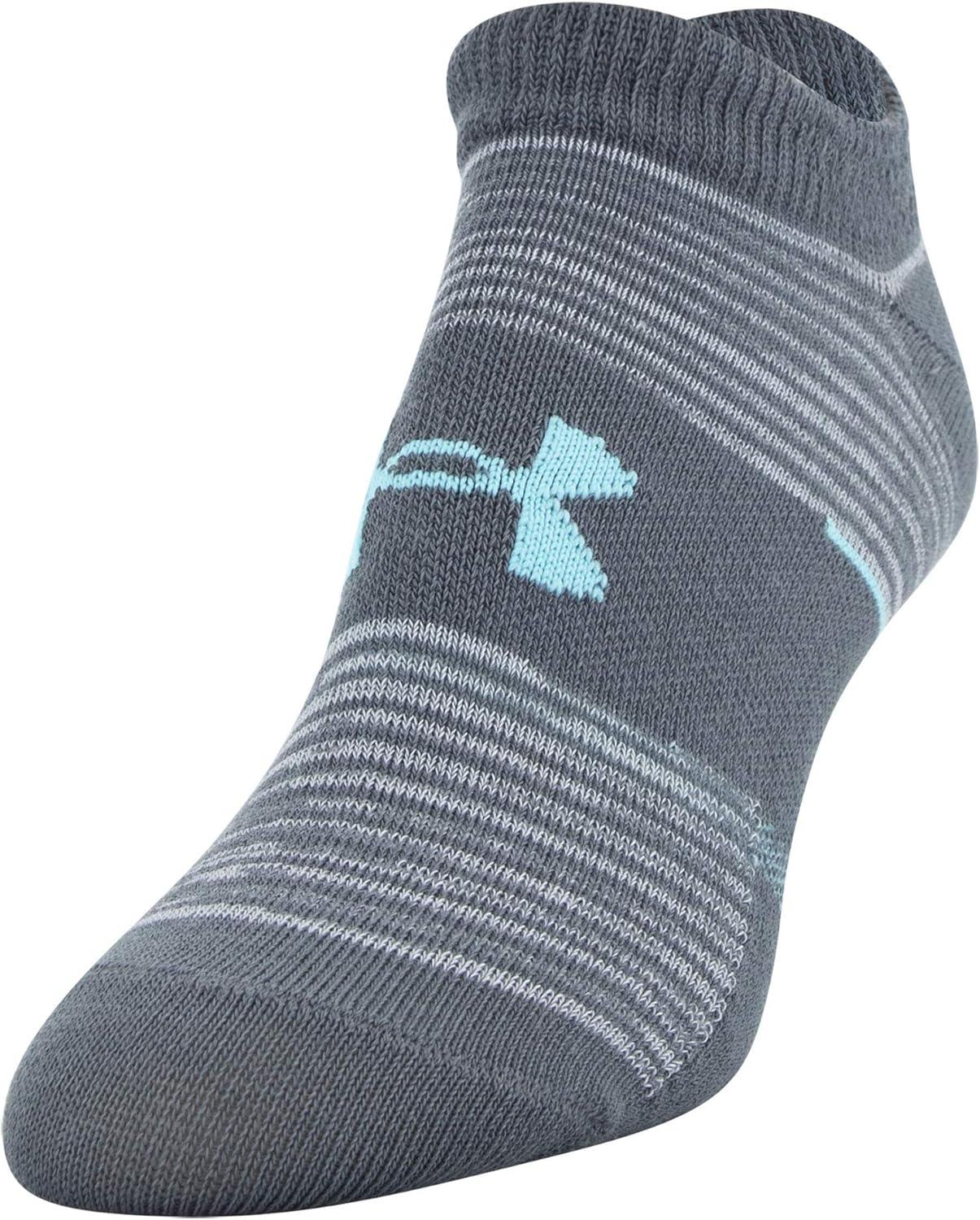 imageUnder Armour womens Essential 20 No Show Socks 6pairs DiscontinuedPitch GrayAssorted