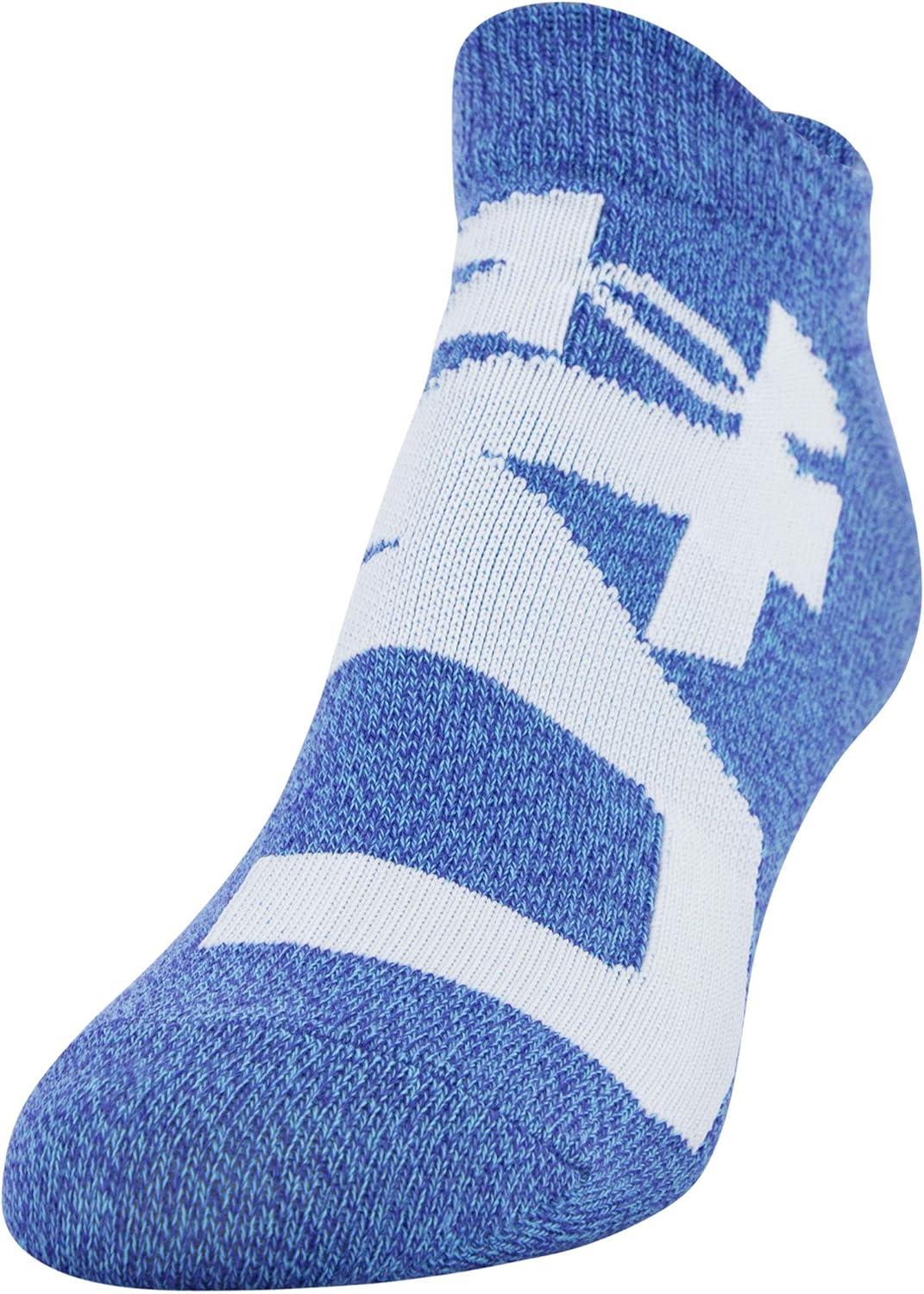 imageUnder Armour womens Essential 20 No Show Socks 6pairs DiscontinuedSmalt BlueHalo Gray