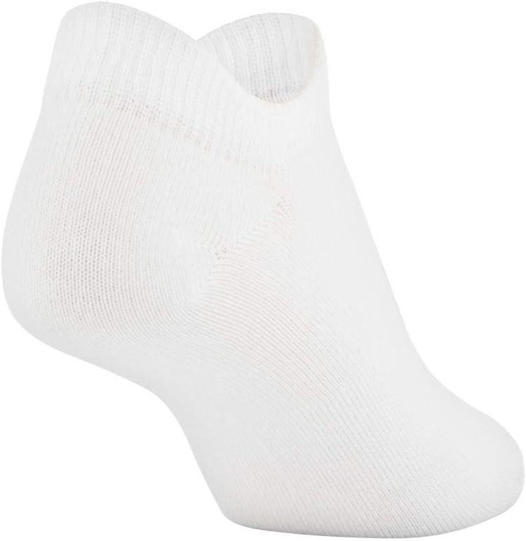 imageUnder Armour womens Essential 20 No Show Socks 6pairs DiscontinuedWhite Assorted