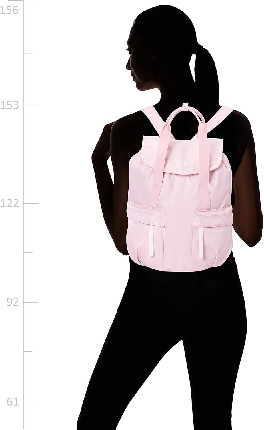 imageUnder Armour womens Favorite Backpack  Black 001White  One Size Fits MostRetro Pink 676White