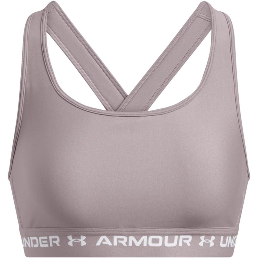 imageUnder Armour Womens CrossBack Mid Bra015 Tetra Gray   White